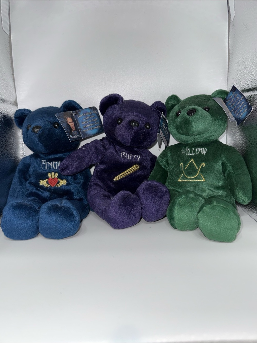 Buffy The Vampire Slayer Plush Bears - Angel, Buffy and Willow